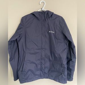 Navy Blue Columbia Rain jacket